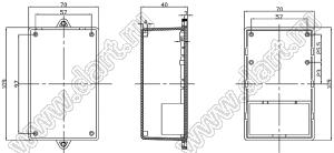 Case 19-27D корпус настенный 109x70x40 мм