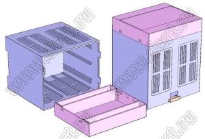 Case 23-110C корпус на DIN-рейку 75x90x105 мм; пластик ABS