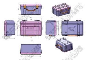 Case 45-10 ящик переносной для приборов 610x436x286 мм с ремнем на плечо