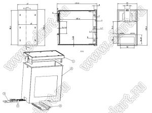 Case 23-134 корпус на DIN-рейку 103x57x113 мм