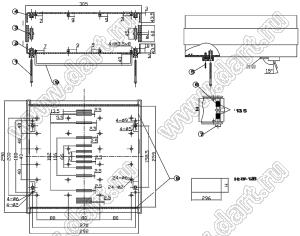 Case 15-16 бокс пластиковый 305x296x87-128 мм