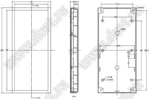 Case 21-52 корпус переносной 200x90x18.5 мм