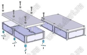 Case 11-78 корпус пластиковый влагозащищенный 720x360x158 мм