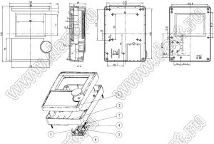 Case 18-59A корпус настольный 200x150x59 мм