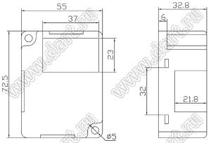 Case 20-29 коробка электрическая соединительная 72.5x55x32.8 мм