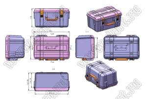 Case 45-4 ящик переносной для приборов 333x236x176 мм