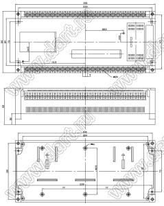 Case 22-21 промышленный управляющий корпус (комплект с двумя клеммными колодками) 250x110x65 мм