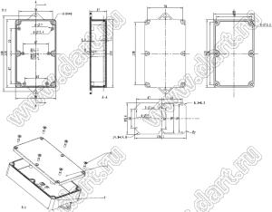 Case 11-127 корпус пластиковый влагозащищенный 180x90x37 мм