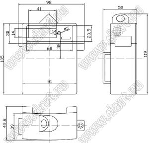 Case 28-26 корпус нестандартный 98x50x119 мм