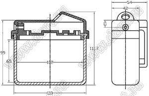 Case 28-22 корпус нестандартный 111.7x110x54 мм