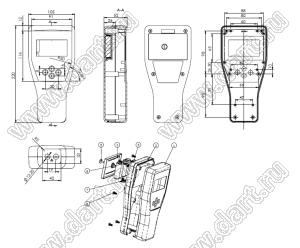 Case 21-131B корпус переносной 220x105x52 мм