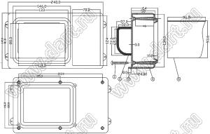 Case 18-11 корпус настольный 240x140x197.8 мм