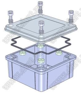 Case 11-105 корпус пластиковый влагозащищенный 120x120x60 мм