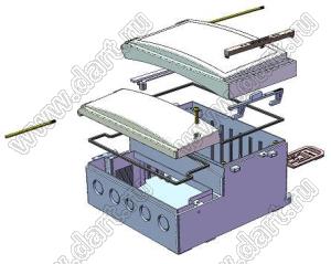 Case 11-100 корпус пластиковый влагозащищенный 193x190x111 мм