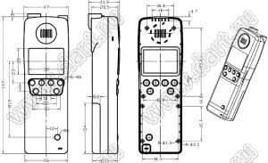 Case 21-59D корпус переносной 147x47x33.3 мм