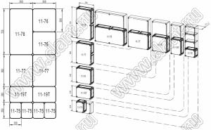 Case 11-78 корпус пластиковый влагозащищенный 720x360x158 мм