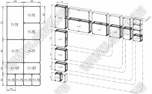 Case 11-78 корпус пластиковый влагозащищенный 720x360x158 мм