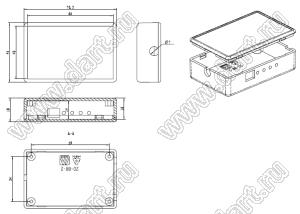 Case 20-88 коробка электрическая соединительная 70x45x18 мм