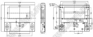 Case 27-23 корпус дисплея 150x130x22.5 мм