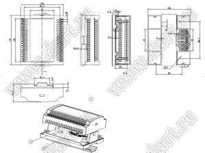 Case 23-119 корпус на DIN-рейку 116x100x41 мм; пластик ABS