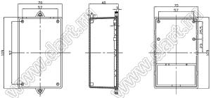 Case 19-27 корпус настенный 109x70x40 мм