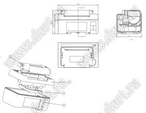 Case 21-94D корпус переносной 172x120x61 мм