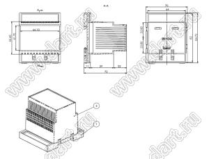 Case 23-112 корпус на DIN-рейку 85x70x72 мм