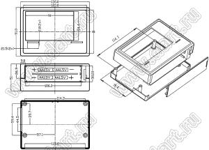 Case 18-21 корпус настольный 130x91x51 мм