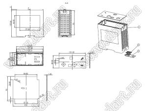 Case 23-140 корпус на DIN-рейку 104x50x106 мм