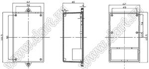 Case 19-26D корпус настенный 101.5x62x40 мм