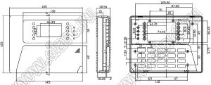 Case 21-89 корпус переносной 160x125x30.5 мм