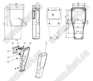 Case 21-131 корпус переносной 220x105x52 мм