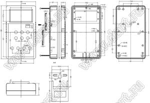 Case 21-21 корпус переносной 180x100x40.5 мм; пластик ABS