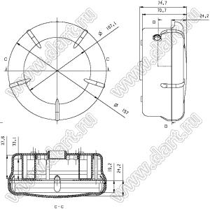 Case 28-35 корпус нестандартный D157х74.7 мм