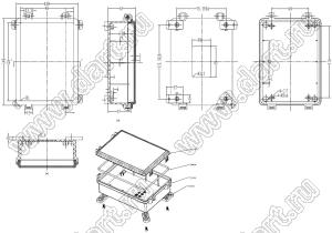 Case 11-83 корпус пластиковый влагозащищенный 140x100x45 мм