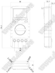 Case 21-82 корпус переносной 80x177x32 мм