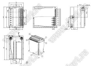 Case 23-136 корпус на DIN-рейку 110x75x127 мм