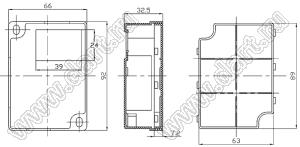 Case 20-28 коробка электрическая соединительная 92x66x32.5 мм