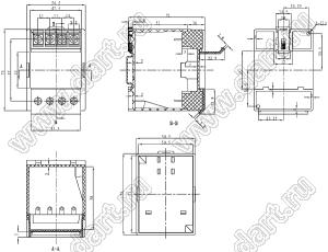 Case 23-101 корпус на DIN-рейку 75x54.5x71 мм