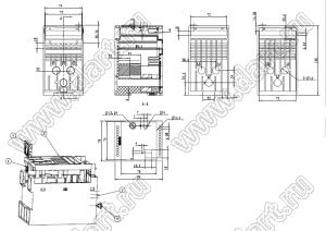 Case 23-121 корпус на DIN-рейку 94x79x136 мм