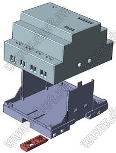 Case 23-106C корпус на DIN-рейку 93x76x60 мм