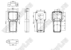 Case 21-148 корпус переносной 165x81x31 мм; пластик ABS