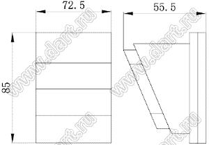 Case 30-3 корпус сигнализатора 85x72.5x55.5 мм