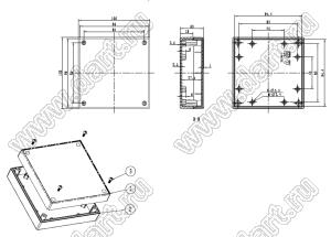 Case 20-96 коробка электрическая соединительная 100x100x33 мм