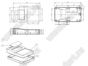 Case 21-139 корпус переносной 200x110x45 мм