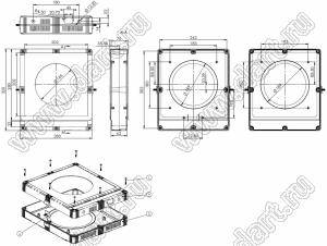 Case 11-102 корпус пластиковый влагозащищенный 320x280x70 мм