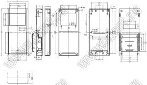 Case 21-39D корпус переносной 160x70x28.5 мм; пластик ABS