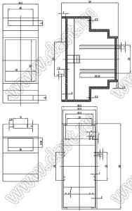 Case 23-63 корпус на DIN-рейку 88x59x36.5 мм