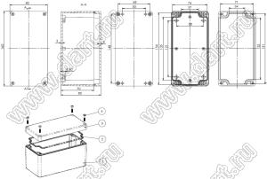 Case 11-86 корпус пластиковый влагозащищенный 160x80x85 мм