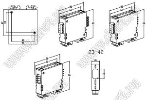 Case 23-42 корпус на DIN-рейку 66x62x18 мм